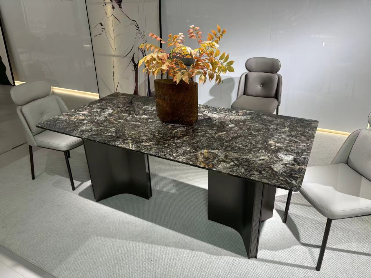 Safi Luxe Marble Dining Table 180cm - Preorder Available